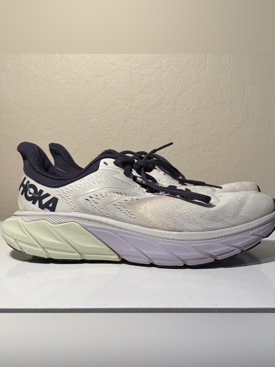 Hoka Shoes - Hoka Women's White with Navy & Pale Lavender Running Shoes